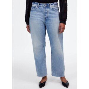Madewell The Petite Curvy Darted Barrel-Leg Jean Edmonson Size 26P NWT NU759